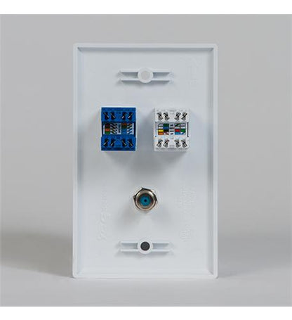 FACEPLATE, IDC, VOICE DATA, F-TYPE, IV