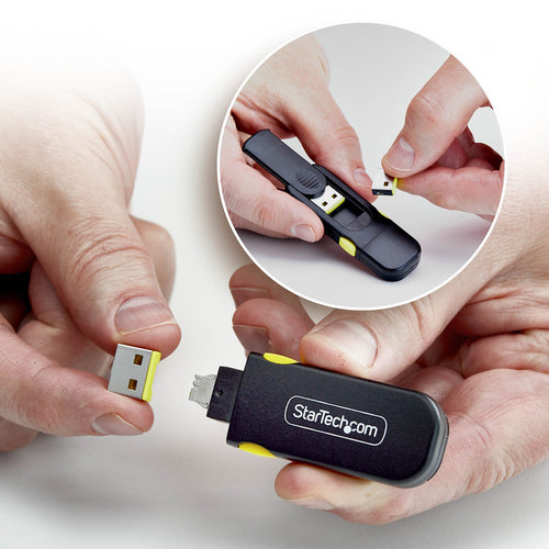 USB-A PORT BLOCKER KEY 4X LATCHING USB-A DUST COVER PLUGS