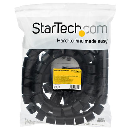 8FT COILED CABLE MANAGEMENT SLEEVE SPIRAL CORD WIRE ORGANIZER