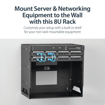 8U WALL MOUNT PATCH PANEL RACK SERVER EQUIPMENT NETWORK RACK SHELF