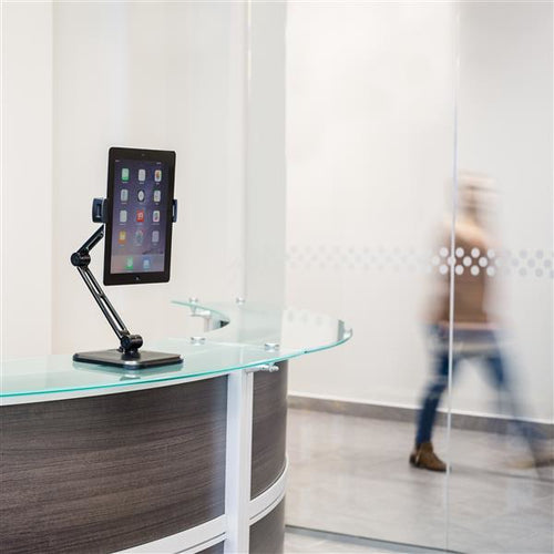 ADJUSTABLE TABLET STAND WALL DESK MOUNTABLE ADJUSTABLE HOLDER
