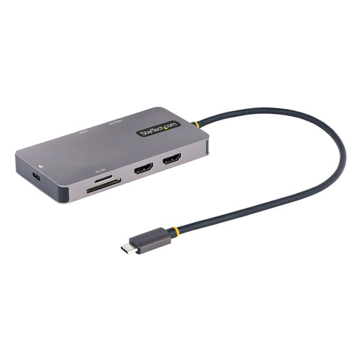 USB C MULTIPORT ADAPTER 100W PD DUAL HDMI USB HUB MINI TRAVEL DOCK