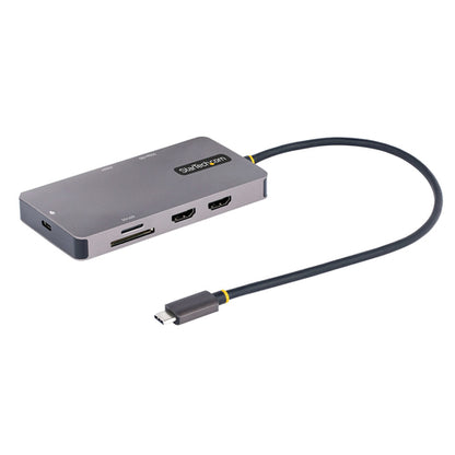 USB C MULTIPORT ADAPTER 100W PD DUAL HDMI USB HUB MINI TRAVEL DOCK