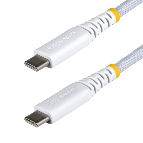 6FT WHITE USB-C CHARGING CABLE 60W PD/RUGGED USB 2.0 CHARGER CORD