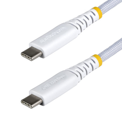6FT WHITE USB-C CHARGING CABLE 60W PD/RUGGED USB 2.0 CHARGER CORD