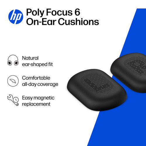 HP POLY FOCUS 6 ON-EAR CUSHIONS (2 PIECES) WW (C56Y2AA#AC3)