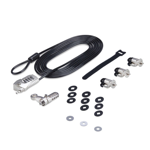 COMPUTER  PERIPHERAL LOCK KIT LAPTOP/DESKTOP 9.8FT CABLE