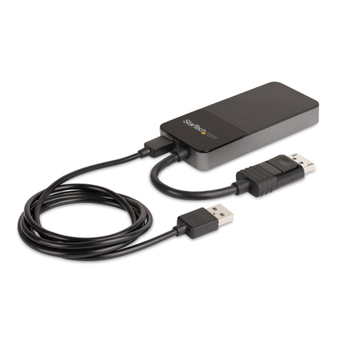 DP 1.4 MULTI MONITOR ADAPTER 3 PORT DISPLAYPORT SPLITTER MST HUB