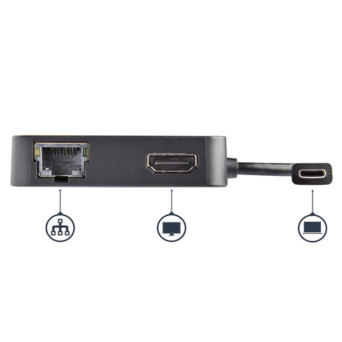 USB C MULTIPORT ADAPTER USBC 4K HDMI USB HUB MINI TRAVEL DOCK