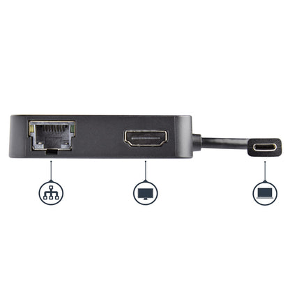 USB C MULTIPORT ADAPTER USBC 4K HDMI USB HUB MINI TRAVEL DOCK
