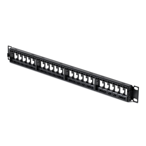 1U BLANK KEYSTONE PATCH PANEL 24 PORT/UTP/CABLE MANAGEMENT BAR (C6PANELUTP241UCM)