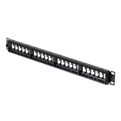 1U BLANK KEYSTONE PATCH PANEL 24 PORT/UTP/CABLE MANAGEMENT BAR (C6PANELUTP241UCM)