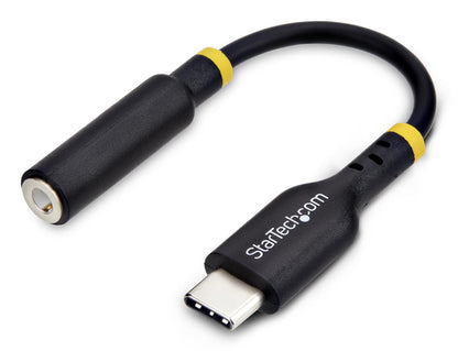 USB-C AUDIO ADAPTER TO 3.5MM TRRS HEADPHONE JACK - TYPE-C DONGLE