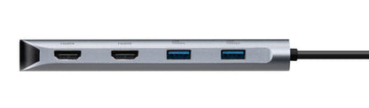 USB-C ALT MODE DUAL HDMI 4K MOB ILE DOCK W 140W EPR PASS-THRU