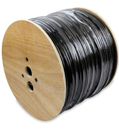 1000 FT 5G59 18-2 SIAMESE CABLE BLACK