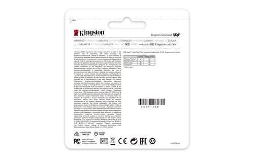 128GB USB-C 3.2 GEN 1 DATATRAVELER 70 (DT70/128GB)