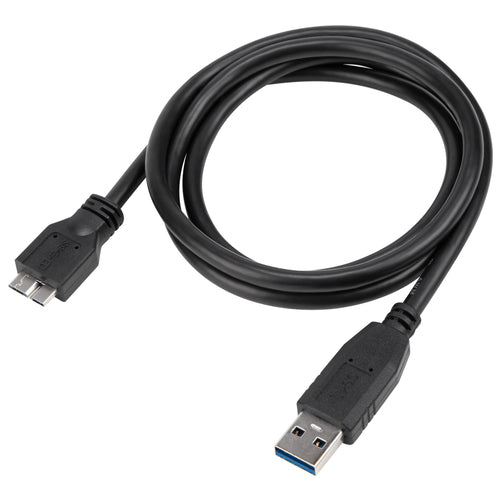 1M USB-A MALE TO MICRO USB-B MALE CABLE BLACK