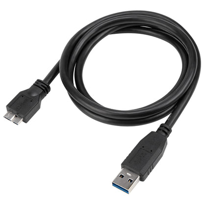 1M USB-A MALE TO MICRO USB-B MALE CABLE BLACK