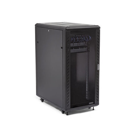 32U SERVER RACK CABINET 4 POST NETWORK EQUIPMENT RACK W/ CASTERS