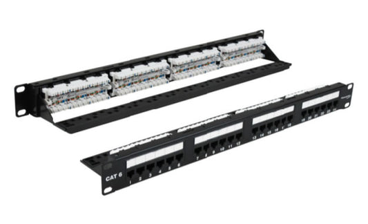 CAT6 PATCH PANEL 24 PORT 1U