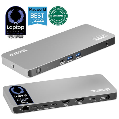 PLUGABLE USB-C 5-DISPLAY DOCK DOCK WITH HDMI 2.1 140W CHARGING
