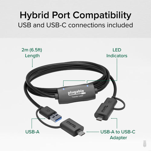 PLUGABLE USB-C 3.0 TRANSFER CABLE