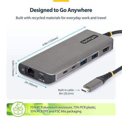 USB-C HDMI MULTIPORT HUB - 140W PD 4K 60HZ