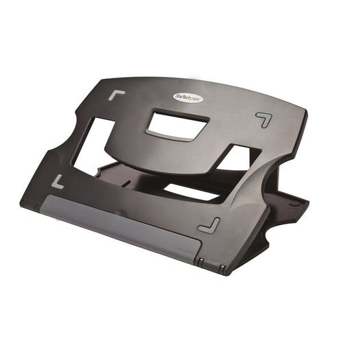 2 IN 1 LAPTOP STAND ADJUSTABLE ANGLED FOLDING TABLET DESK STAND