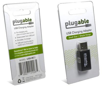 PLUGABLE USB-MC1 USB CHARGE-ONLY ADAPTER