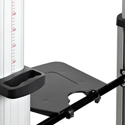 ROLLING TV STAND DUAL TV CART MOBILE DISPLAY CART VESA MOUNT