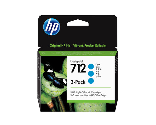 712 CYAN INK CARTRIDGE 3PK