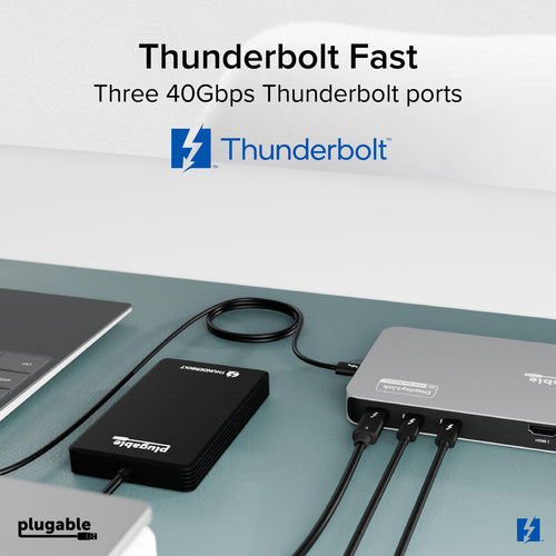 PLUGABLE THUNDERBOLT DOCK DOCKING STATION WITH DISPLAYLINK