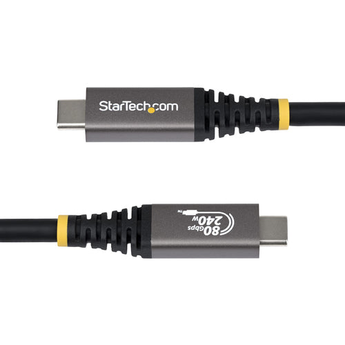 5FT USB4 CABLE BLACK USB-IF CERTIFIED 8K120/DP2.1/240W/80GBPS