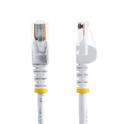 10FT WHITE CAT5E CABLE SNAGLESS ETHERNET CABLE GIGABIT LAN RJ45