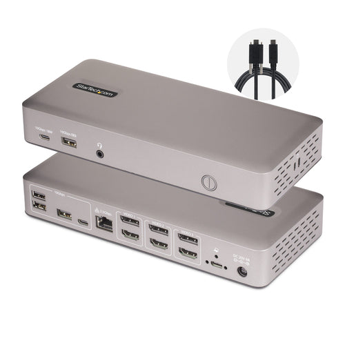 TRIPLE-MONITOR USB4 DOCK - USB-C DOCK 4K 60HZ 100W CHARGING