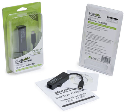PLUGABLE USBC-E1000 USB C ETHERNET ADAPTER