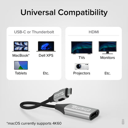 PLUGABLE USB-C HDMI 8K ADAPTER USB-C TO HDMI 8K ADAPTER 8K60HZ