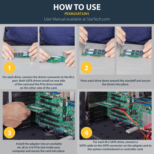 M.2 ADAPTER PCI EXPRESS CARD PCIE TO M.2 SATA NVME ADAPTER CARD