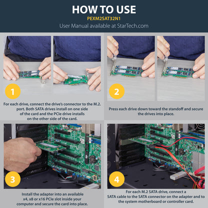 M.2 ADAPTER PCI EXPRESS CARD PCIE TO M.2 SATA NVME ADAPTER CARD