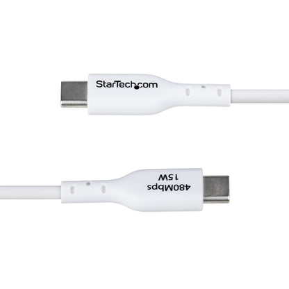 3FT WHITE USB-A TO USB-C CABLE CHARGER CORD USB 2.0 DATA TRANSFER