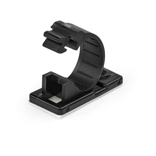 100 ADHESIVE CABLE MANAGEMENT CLIPS COMPUTER/NETWORK CORD HOLDER