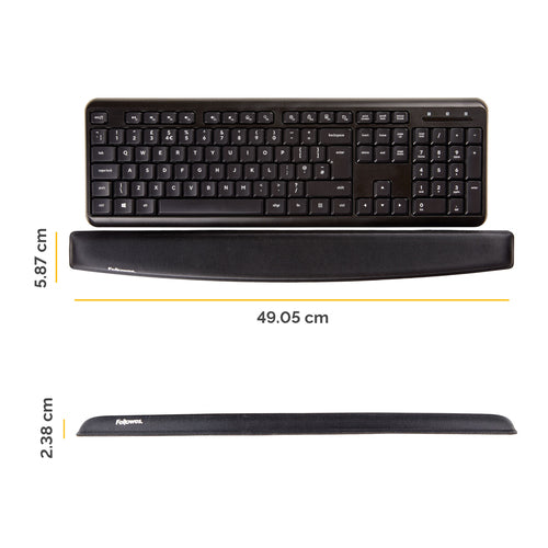 MEMORY FOAM WRIST REST- BLACK