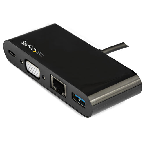 USB C MULTIPORT ADAPTER 60W PD VGA MINI DOCK W/ POWER DELIVERY