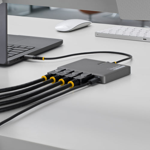 USB-C QUAD-MONITOR WORKSTATION ADAPTER 4K 60HZ DISPLAYPORT PD