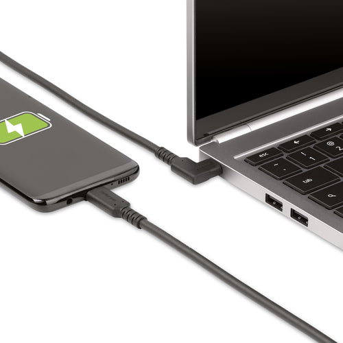 RUGGED RIGHT ANGLE USB-C CABLE USB C TO C CABLE - 90 DEGREES