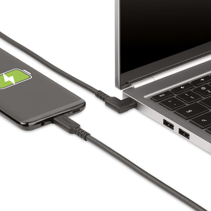 RUGGED RIGHT ANGLE USB-C CABLE USB C TO C CABLE - 90 DEGREES