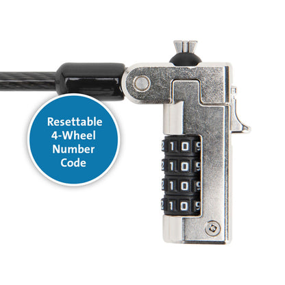 N17 SERIALIZED COMBINATION LOCK FOR WEDGE-SHAPED SLOTS