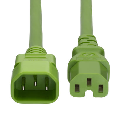 6FT HEAVY DUTY EXTENSION CORD IEC 60320 C14 TO C15 15A 250V (8915-4606-POWER-CORD)