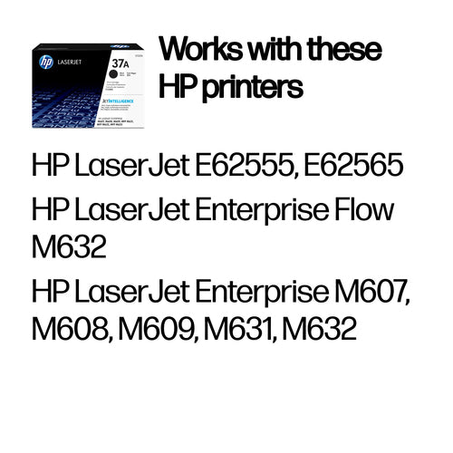 37A BLACK ORIGINAL  TONER CARTRIDGE  FOR LASERJET