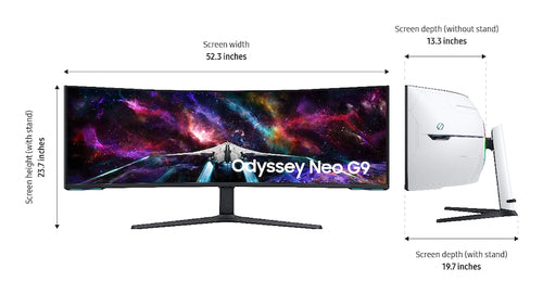 57IN 32:9 VA 240HZ 7680X2160 FAS USB HUB FREESYNC PREMPRO 1YR